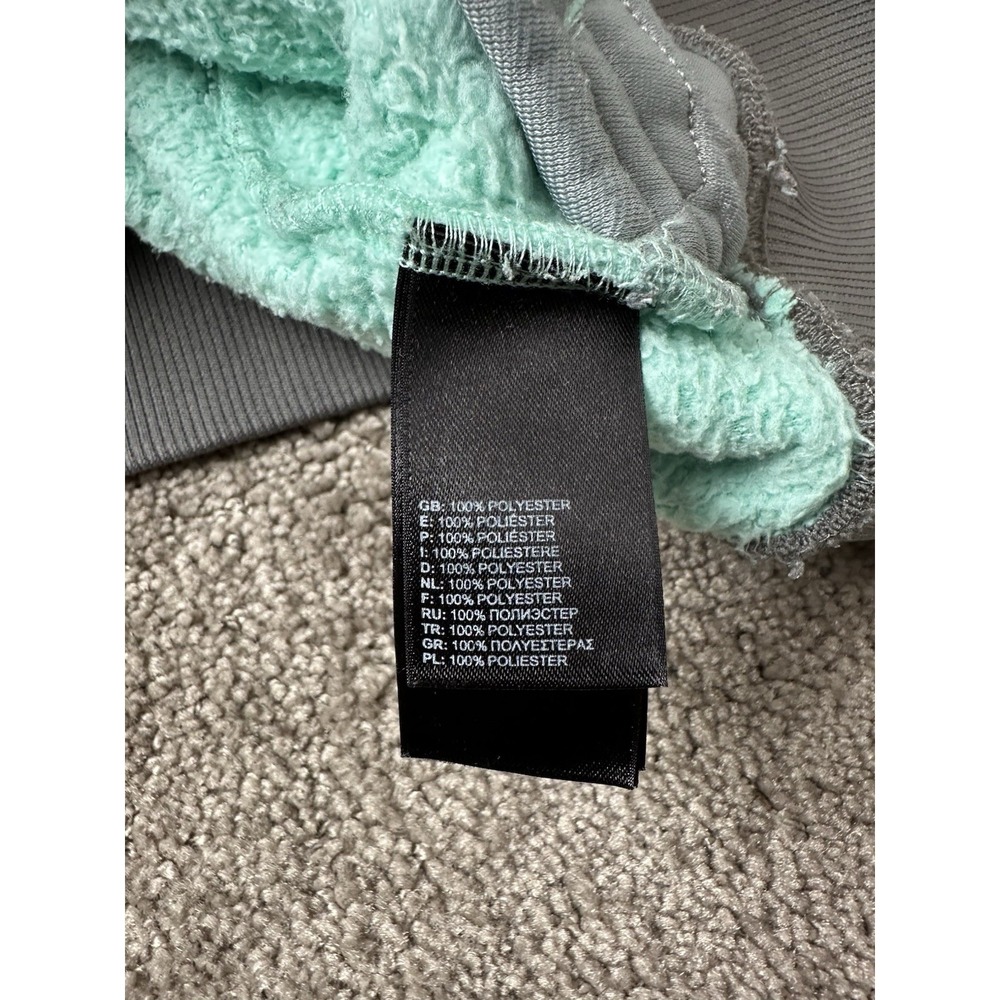 Girls Sweatshirt The North Face Teal Full Zip Fleece Cold Weather, Size XL (18) - Picture 6 of 9